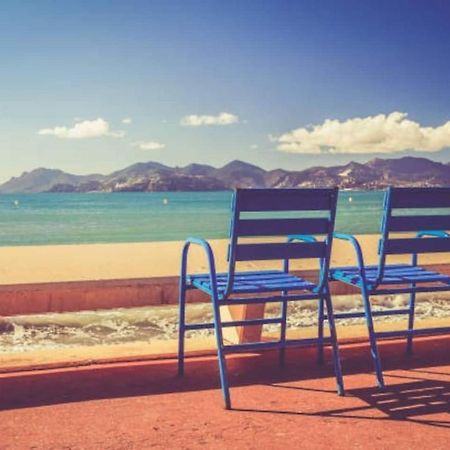 Cannes Plage 2Mn/45M2/Vue Mer/Inernet/Clim/Parking Prive 외부 사진