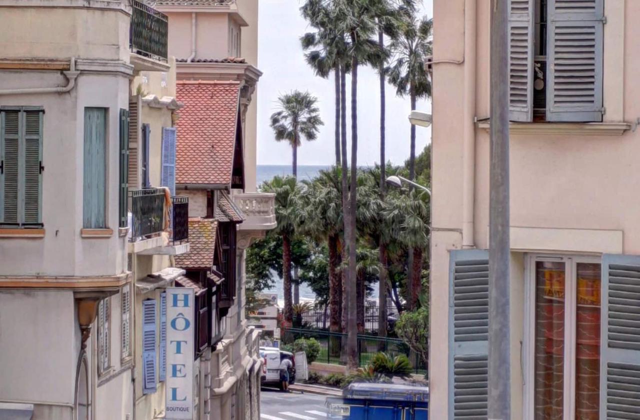 Cannes Plage 2Mn/45M2/Vue Mer/Inernet/Clim/Parking Prive 외부 사진